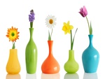 Colorful vases