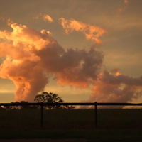 Clouds at sunset.