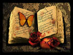Book , flower , poems