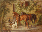 Horses painting