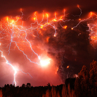 Lightning in Volcanic Ash