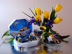 Tulips with  Candy