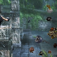 Lara Croft Vs. Mario Enemies