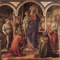 nb pinacoteca lippi filippo virgin and child with st fredianus and st augustine