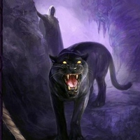 ELF WITH HIS PANTHER