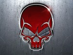 RED SKULL (METALLIC)