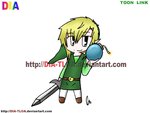 Toon link with a bomb