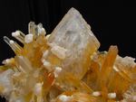 Barite Crystal On Yellow Quartz