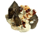 Smoky Quartz With Spessartine