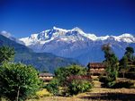 Village in Gandaki Annapurna Range Nepal