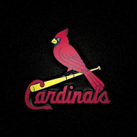 St Louis Cardinals-bird on bat