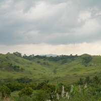 In between the valley