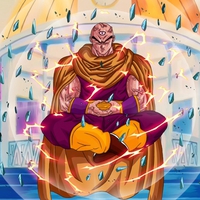 Tenshinhan meditating in the room of spirit and time