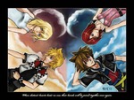Namine,kairi,roxas and sora