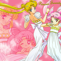 Mother and Daughter in Princess Dresses