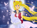 Super Sailor Moon with baby Hotaru
