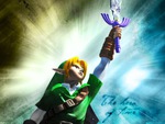 Link Wields the master Sword