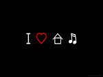 I Love House Music Wallpaper
