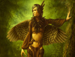 winged woman