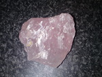 Rose quartz crystal