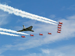 Vulcan Escorted by Red Arrows