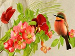 Pretty Birds Flowers