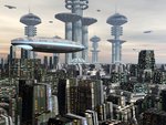 futuristic city