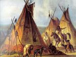 Indians and there tipis