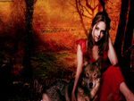Bella with wolf