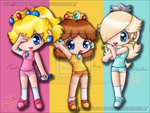 Princess peach-Daisy and Rosalina