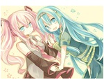 megurine luka and hatsune miku