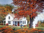 John Sloane. Falling Leaves
