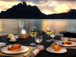 Dinner in bora bora