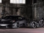 Ferrari and Custom Bike