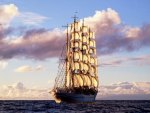 tallship at sea
