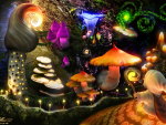 Neon Mushrooms
