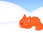 Kawaii Sleeping Fox