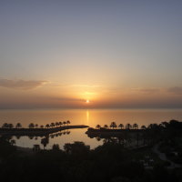 sunrise view from sheraton hotel