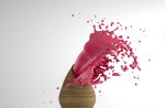 Pink Paint Eruption
