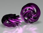 Abstract Purple Round Shells