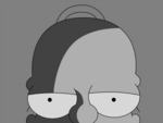 Homer Simpson - Black and White