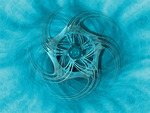 Abstract Blue Starry Whirlpool