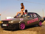 Iva Rusenova with AUDI 80 B2