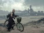 Cloud and his 'bike'