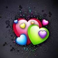 Colorful Hearts