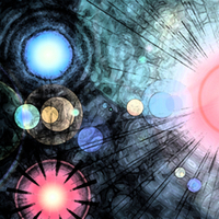 Splattered Fresco Flowers