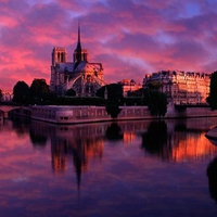 Notre Dame at Sunrise Paris France