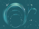 Abstract Colorful Aqua Blue with Sparkles