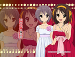 Nagato Yuki and Suzumiya Haruhi.