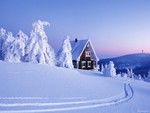 House in snow
